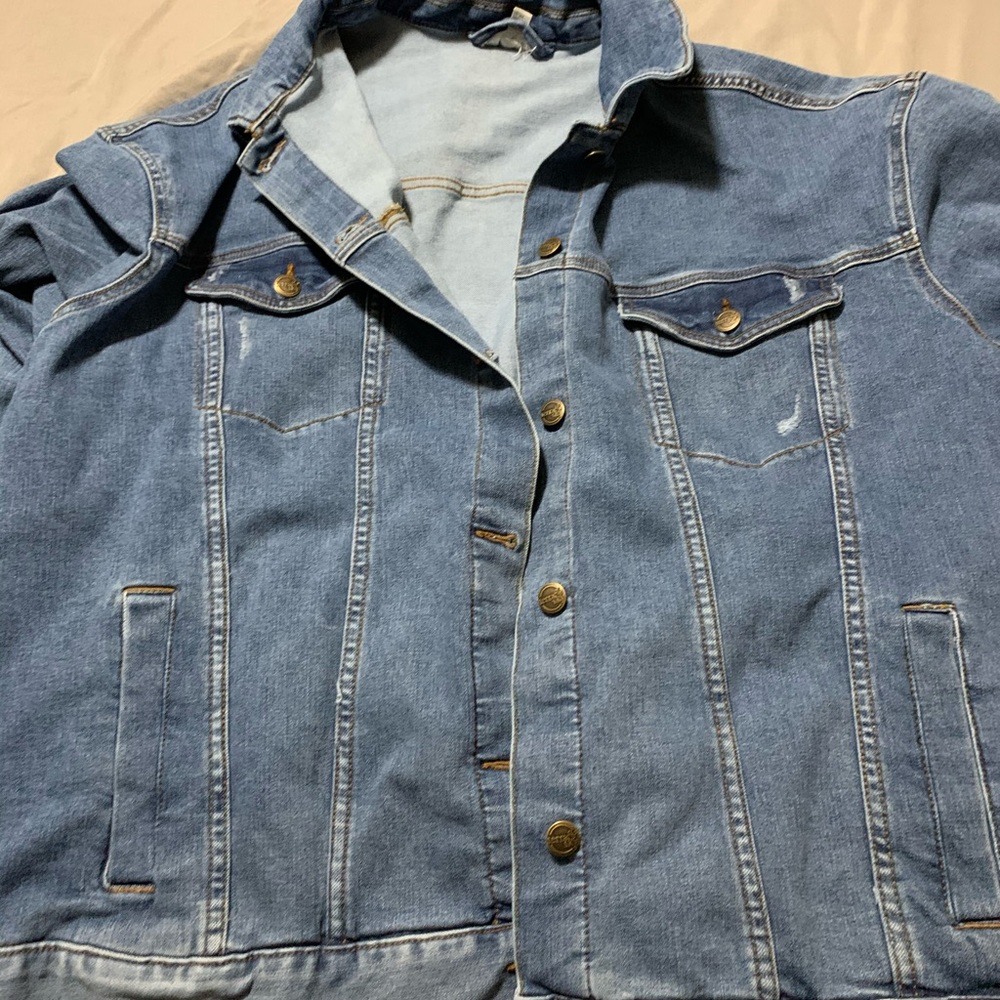 Oversized jean jacket